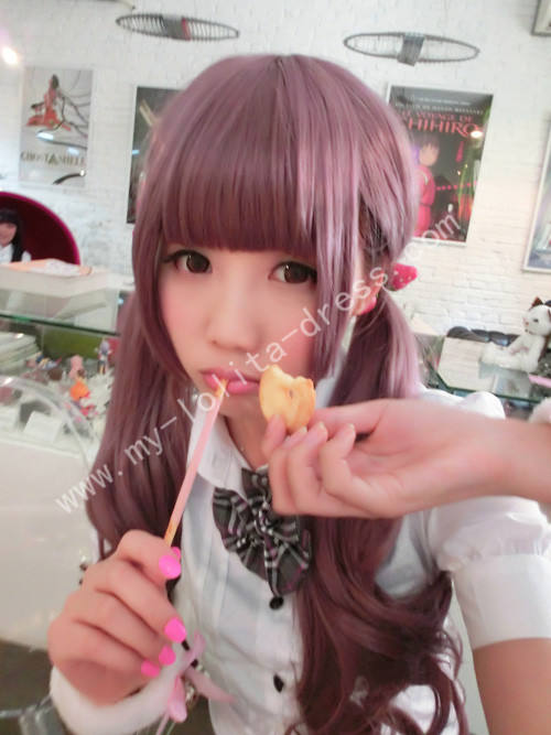 AMO 70cm Lavender Pink Curls Lolita Wig