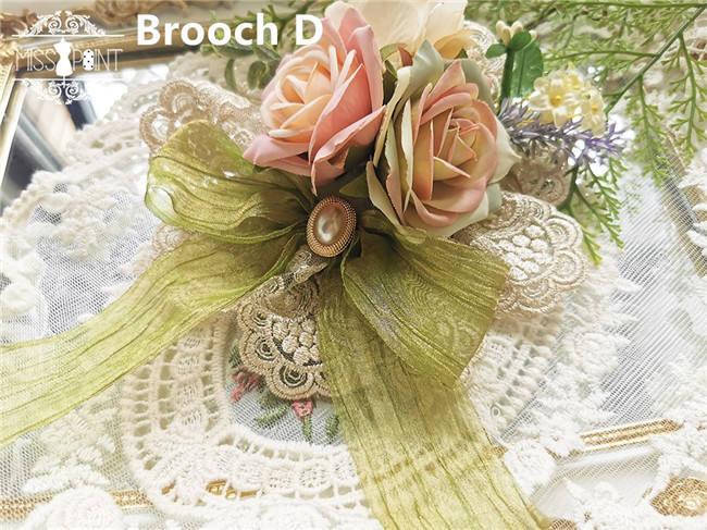 Miss Point ~ Salley Garden 2.0 Embroidery Vintage High Waist Lolita Skirt