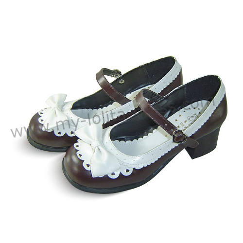 White Square Heels Lolita Shoes