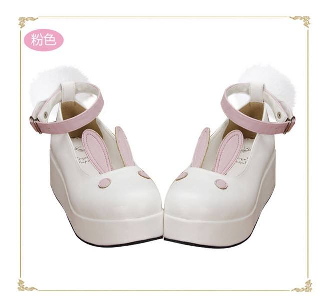 Angelic Imprint- Sweet High Platform Bunny Ears Lolita Shoes