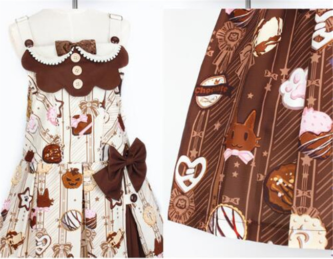 Chocolate Chip Cookies~ Sweet Lolita OP/JSK/Salopette/Hoodie