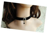 Classic Black Velvet Handmade Lolita Necklace -OUT