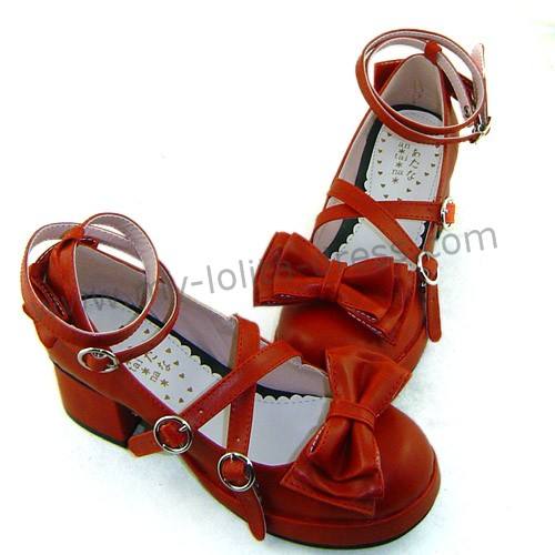 Dark Coffee Lolita Heels Footwear