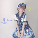 Tommy Bear ~ Kitty Sailor Cute Lolita JSK