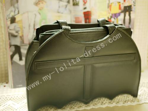 Bat Shape Black Lolita HandBag with Cross