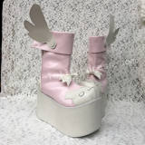 Sweet Pink White Lolita High Platform Boots
