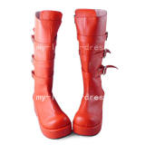 Beautiful Sweet Red One Piece Boots