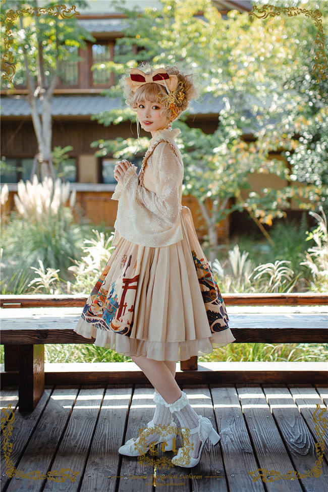 CEL Lolita ~Kaiseki Island Lolita JSK Slight High Waist -Ready Made