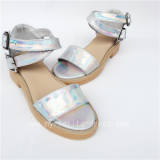 Sweet Glitter Silver Lolita Sandals