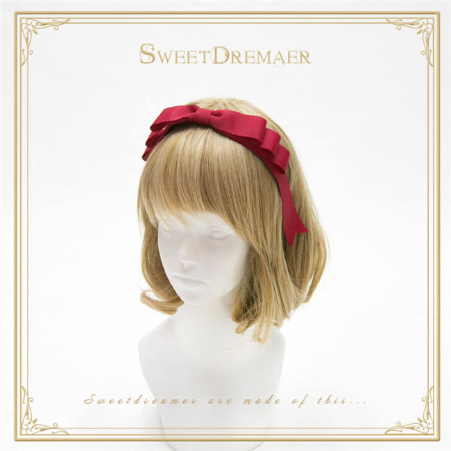 Sweet Dreamer~Diana~ Three Layer Bowknots Lolita Headbow