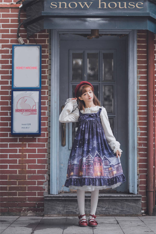 Warm House In Snow~ Sweet Lolita OP/JSK out