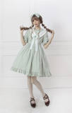 Little Dipper Poety of Bird~ Sweet Embroidered Cotton Jacquard Lolita OP -out