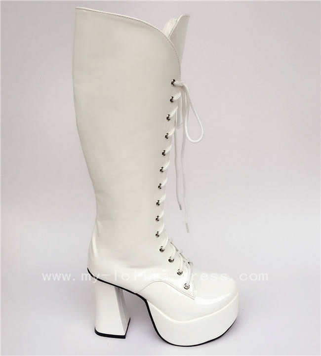 Classic High Shaft Above Knee Lolita Boots