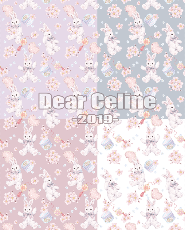 Dear Celine ~Sakura Rabbit~ High Waist Lolita JSK -Ready Made