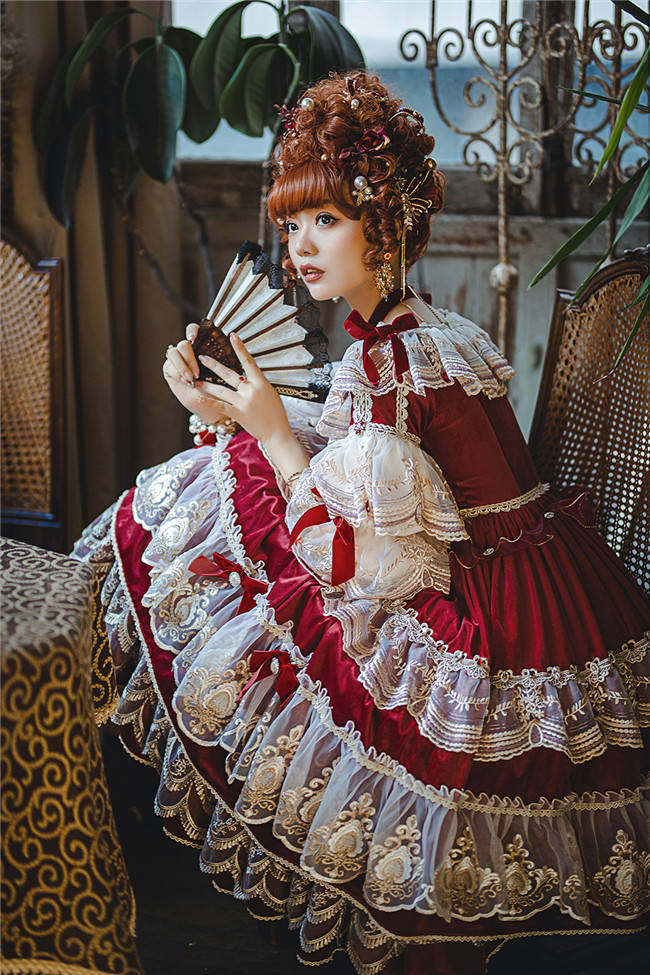 Miss Point ~Masked Ball Luxury Details Lolita OP Fullset