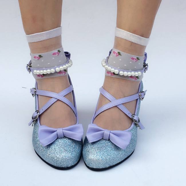 Antaina Tea Party Glitter Lolita Shoes