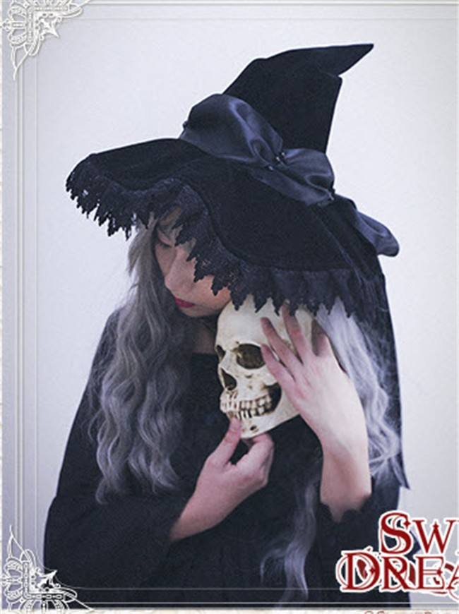 Cutie Creator ~ Witch's House~  Velvet Bow Lolita Witch Hat