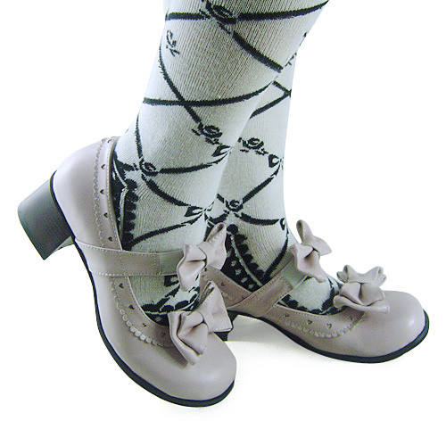 Sweet Pink Leather Bows Lolita Shoes