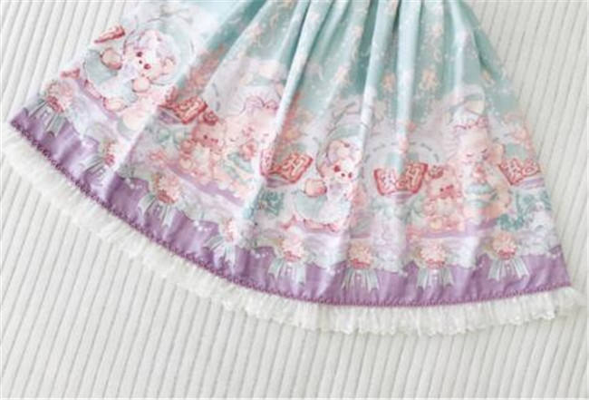 Doll and Bear Dance Series~Sweet Lolita Jumper/Skirt -Ready Made