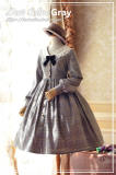 Dear Celine ~Toffee In Early Autumn Woolen Gingham Lolita OP/Long Coat -Pre-order Closed