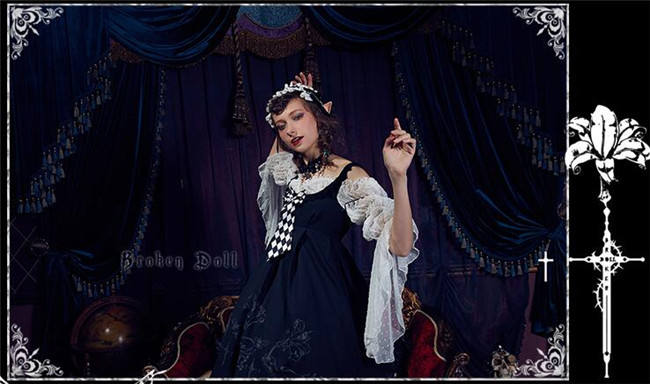 Black Lily~ Gothic Lolita JSK -Pre-order Closed
