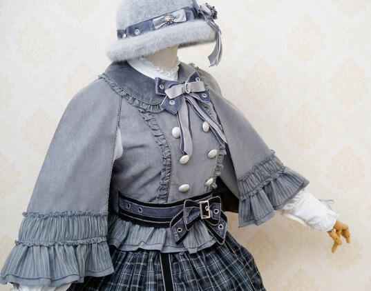 Little Red Riding Hood~ Classic Lolita Fish-bone Skirt + Blouse+Cape-Pre-order Closed