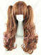 Harajuku Brown Pale Pink Air Curls Lolita Wig