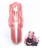 Gril's Anime Cosplay Long Wig With Two Ponytails off