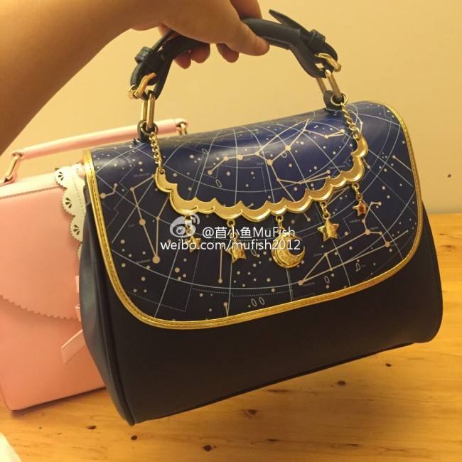 Mu-fish Constellation Prints Lolita Handbag/Shoulder Bag