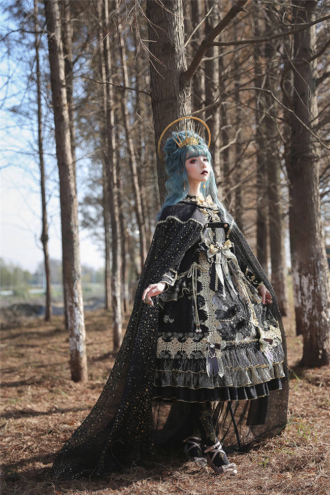 Dawn Nightmare~ Elegant Lolita OP Bridal Design -Ready Made