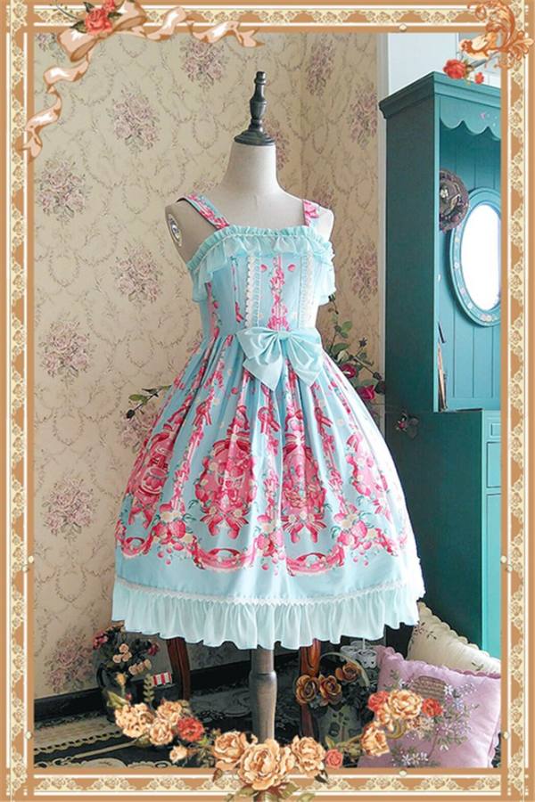 Infanta ~The Strawberry Kitchen Maid~ Dailywear Version Mini Lolita Jumper Dress -Speicial Price - out