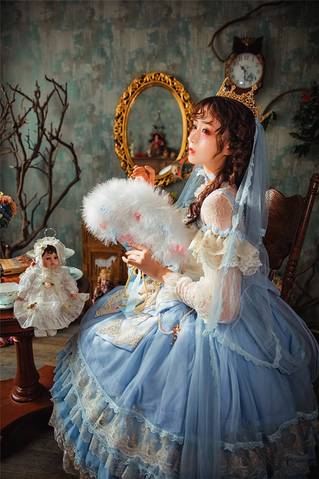 Flower Feast In Spring~ Elegant Lolita JSK Bridal Design -out