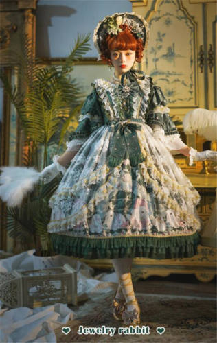 Jewelry Rabbit Luxury Lolita OP Tea Party Version