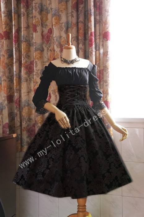 Surface Spell  Lady in Darkness  Obscure Fishbone High Waist Skirt