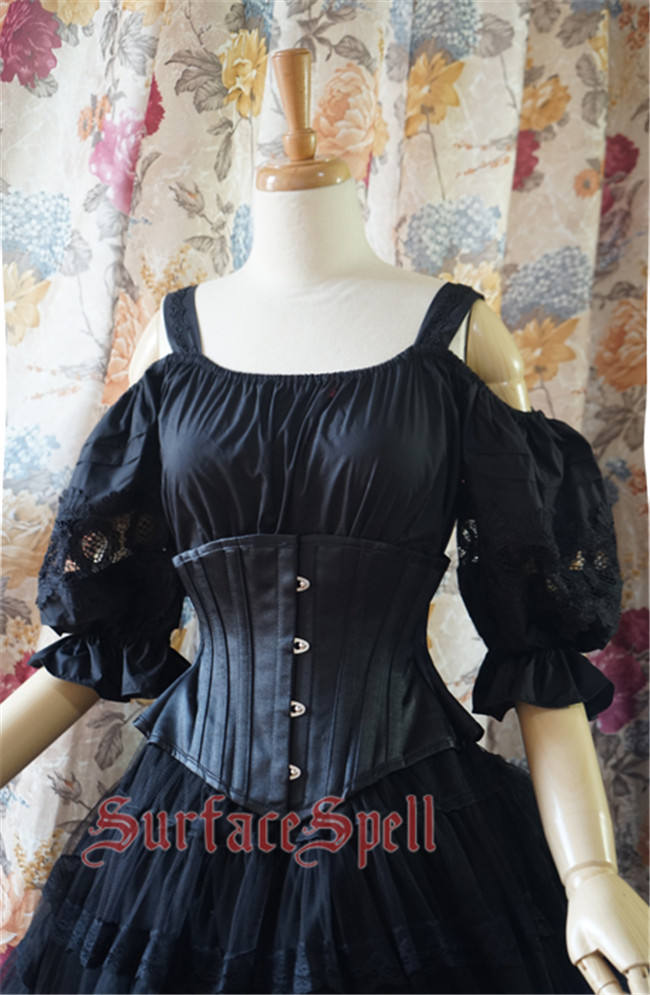 Surface spell ~AlpenRose~ Gothic Ethnic Lolita Puff Sleeves Blouse