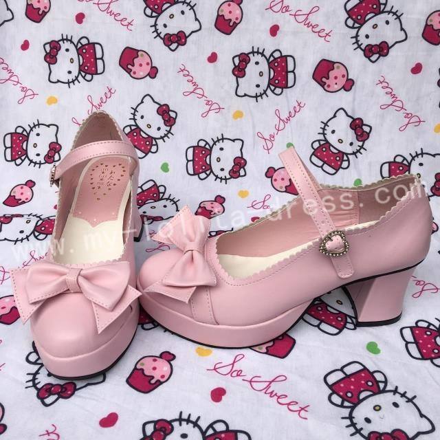 Bows Single Strap Lolita Shoes