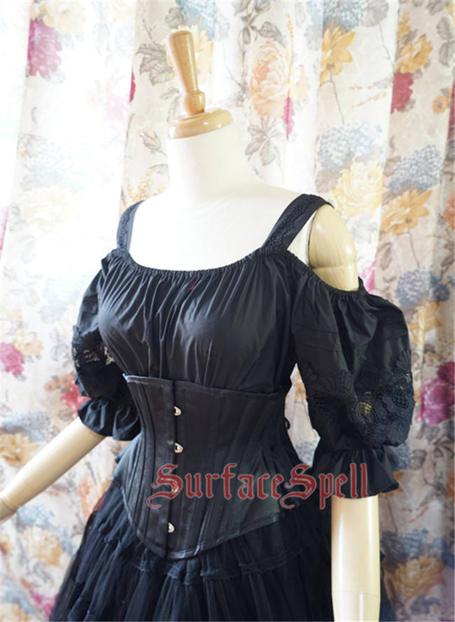Surface spell ~AlpenRose~ Gothic Ethnic Lolita Puff Sleeves Blouse