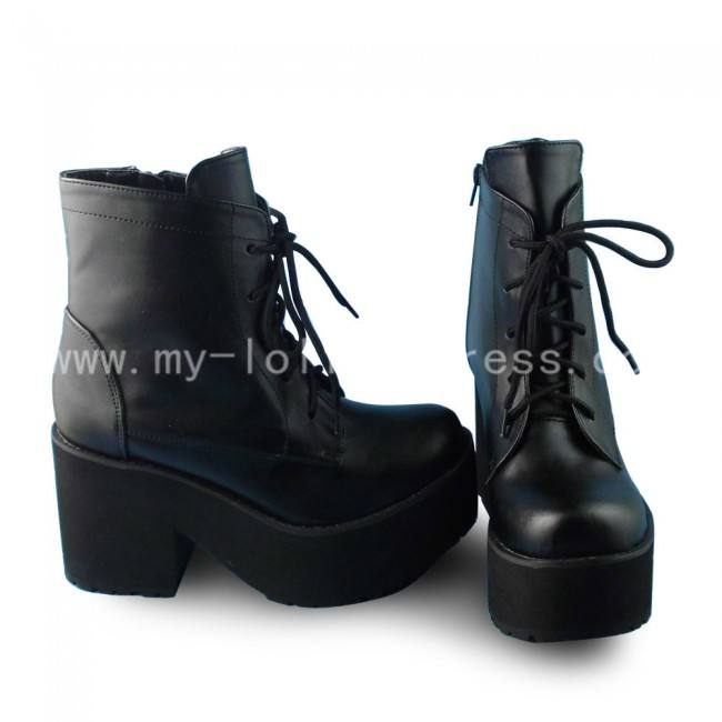 Sweet Black Heels Lolita Boots