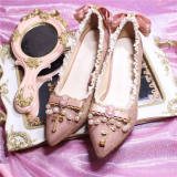 Rose Cross~ Versailles ~ Satin PU Lolita Shoes - Ready Made