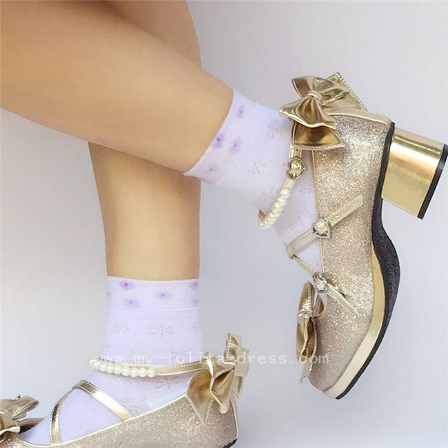 Antaina Tea Party Glitter Lolita Shoes