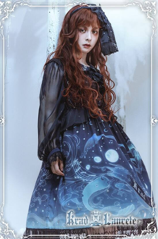 Lost in Sea Blue~ Lolita OP/JSK Short Version/Long Version -Pre-order Closed
