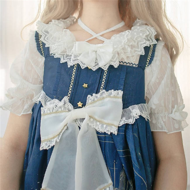 Neverland Lolita ~Dessert Lace Lolita Blouse -Ready MADE