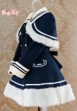 Lolita Navy Blue Sailor Style A-line Winter Coat