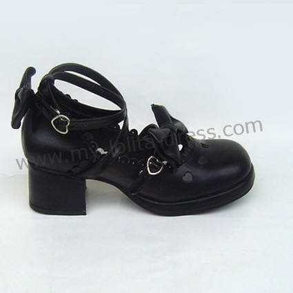 Crossed Straps Bows Lolita Shoes