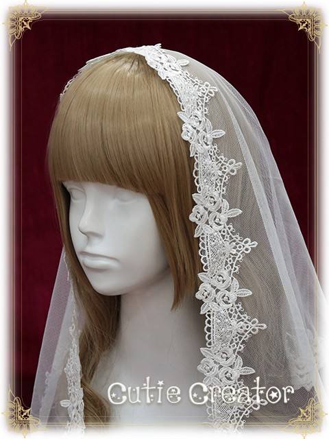 Sweet Dreamer Lace Beads Headbow and Veil Sets