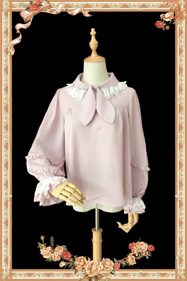 High Density Chiffon Lolita Long Sleeves Blouse
