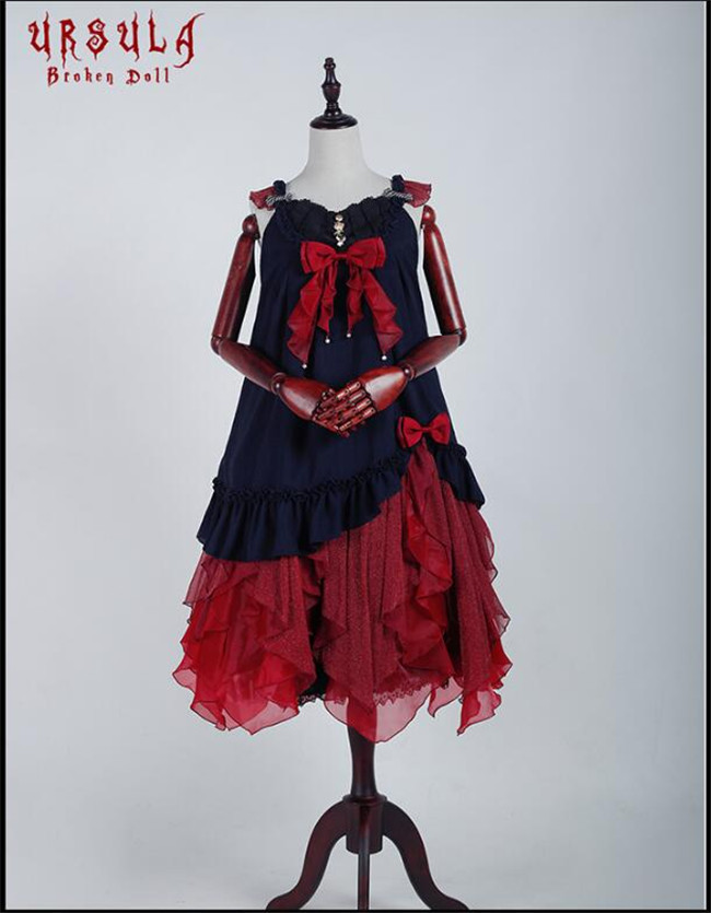 ワンピース fancy doll jsk 楽天市場】ロリータ ワンピース JSK 貝殻 プリント ハイウエスト
