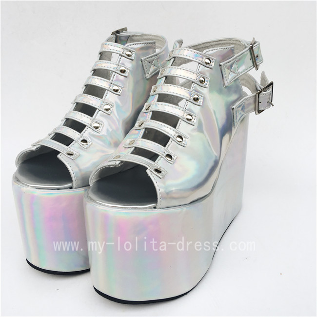 Ellya Silver Glitter Trainers