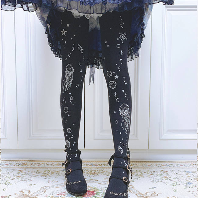 Ruby Rabbit ~ Aurelia Aurita Thin Lolita Tights
