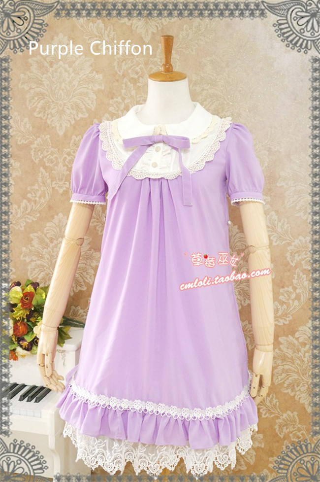 Cute Doll Chiffon Lolita Dress